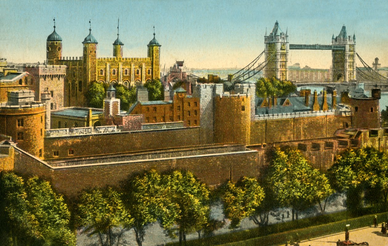 Puente de la Torre y la Torre de Londres de Unbekannt