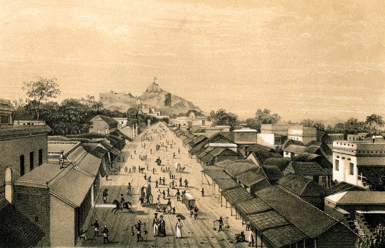 Ciudad y fortaleza de Trichinopoly, India, 1847 de Unbekannt