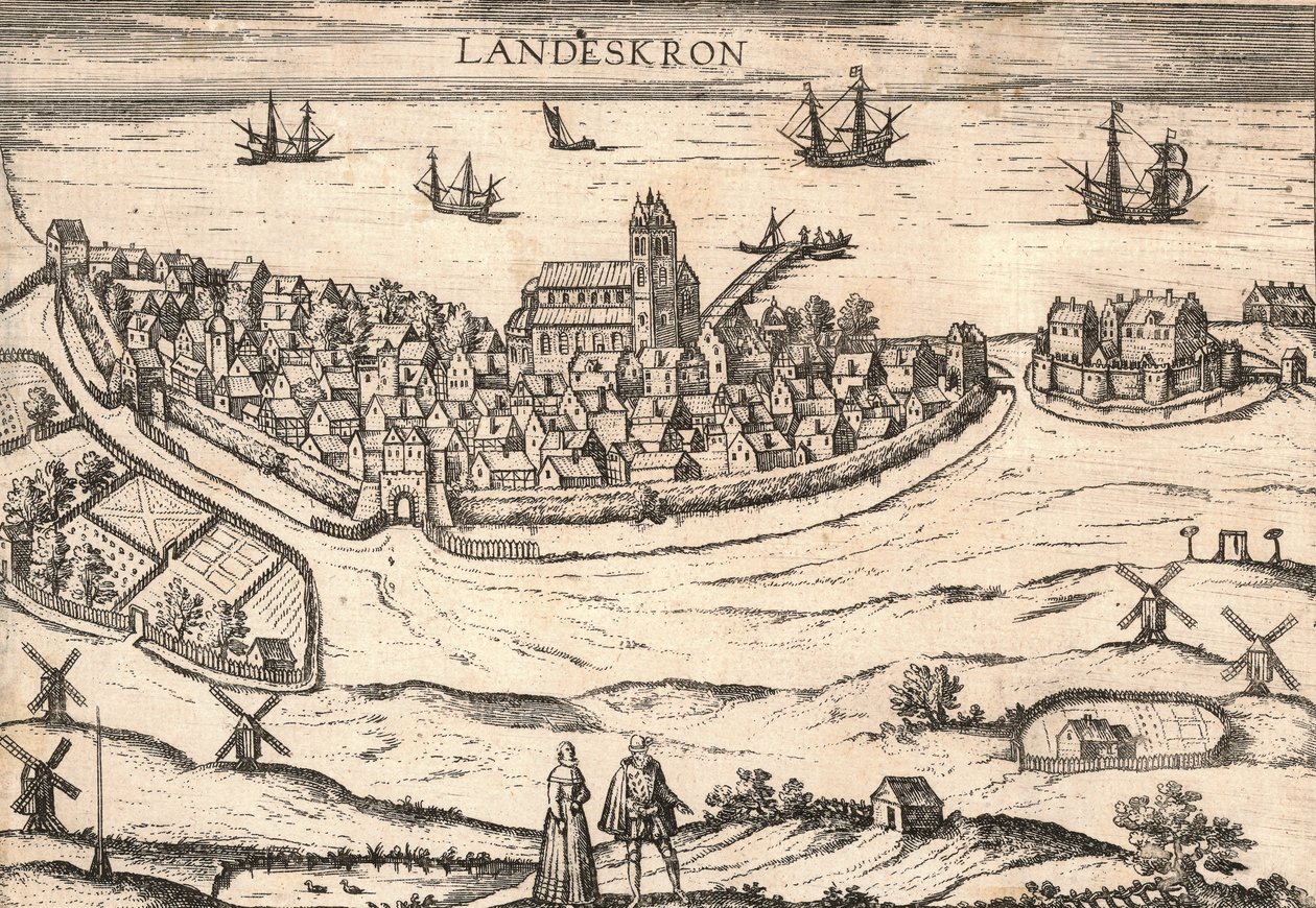 Ciudad de Landskrona, Suecia, 1580s de Unbekannt