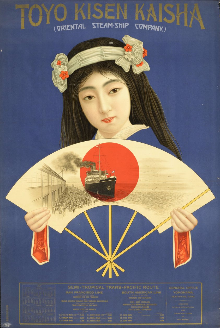 Toyo Kisen Kaisha - Compañía de Vapores Orientales, Yokohama, 1917 de Unbekannt