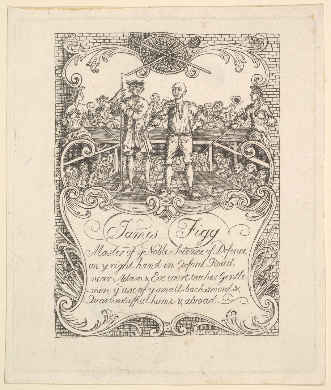 Tarjeta Comercial para James Figg, 1790s de Unbekannt