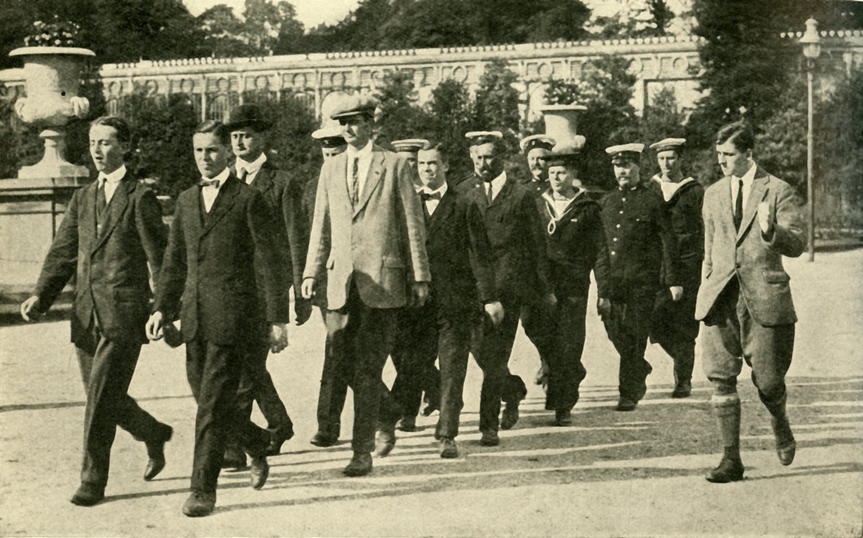 Entrenamiento de reclutas en la Reserva Voluntaria de la Marina Real, Primera Guerra Mundial, 1914, c. 1920 de Unbekannt
