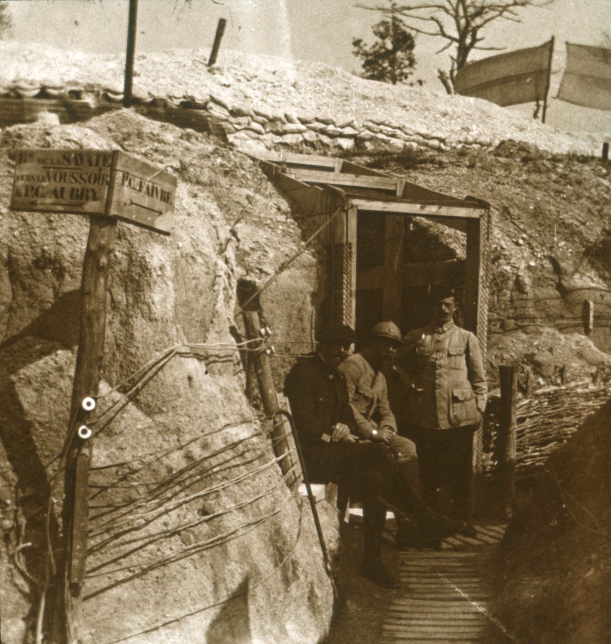 Trincheras, Champaña, norte de Francia, c1914-c1918 de Unbekannt