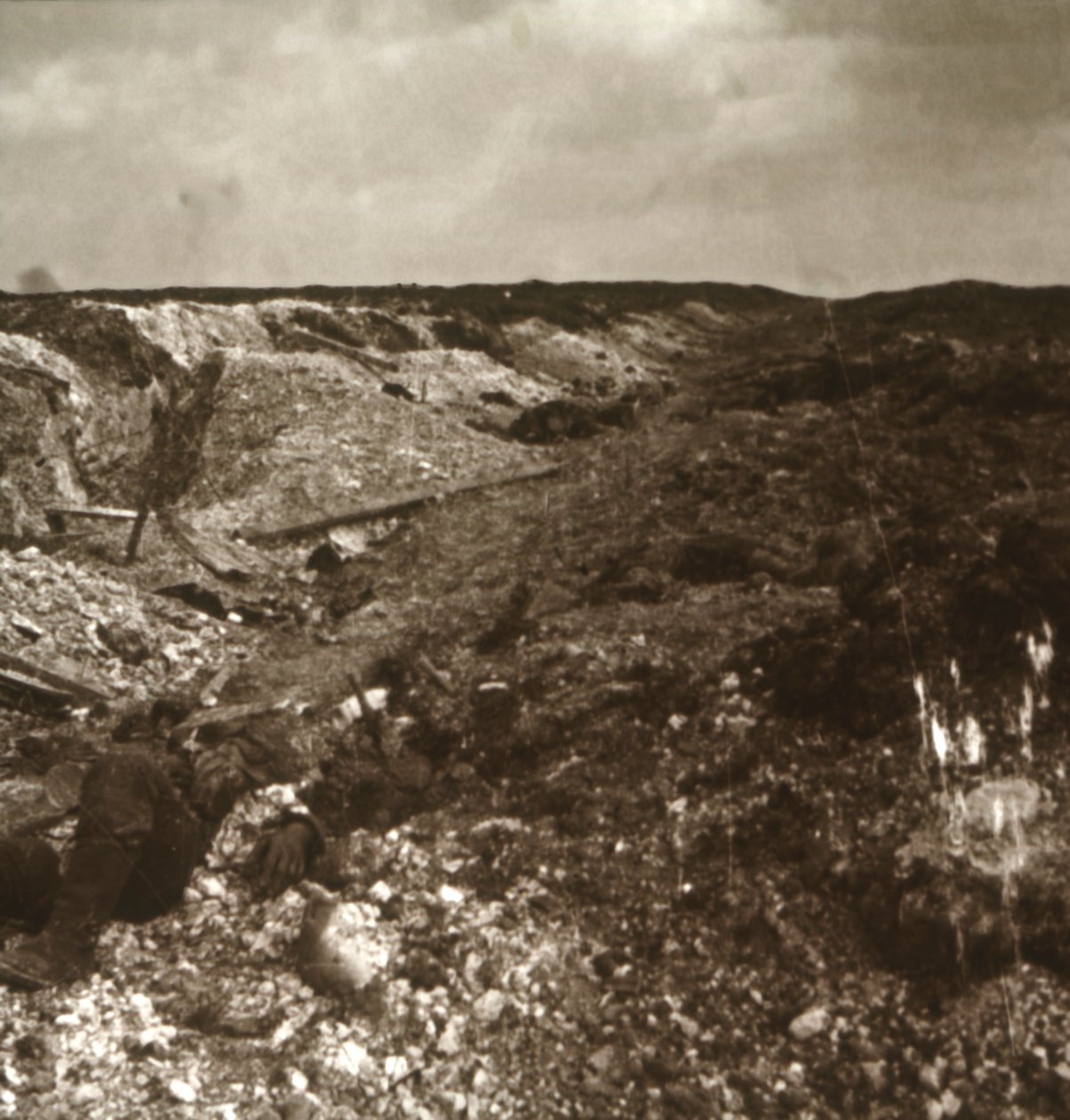 Trincheras, Somme, norte de Francia, c1914-c1918 de Unbekannt