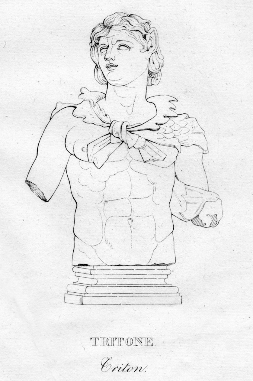 Tritón, c. 1850 de Unbekannt
