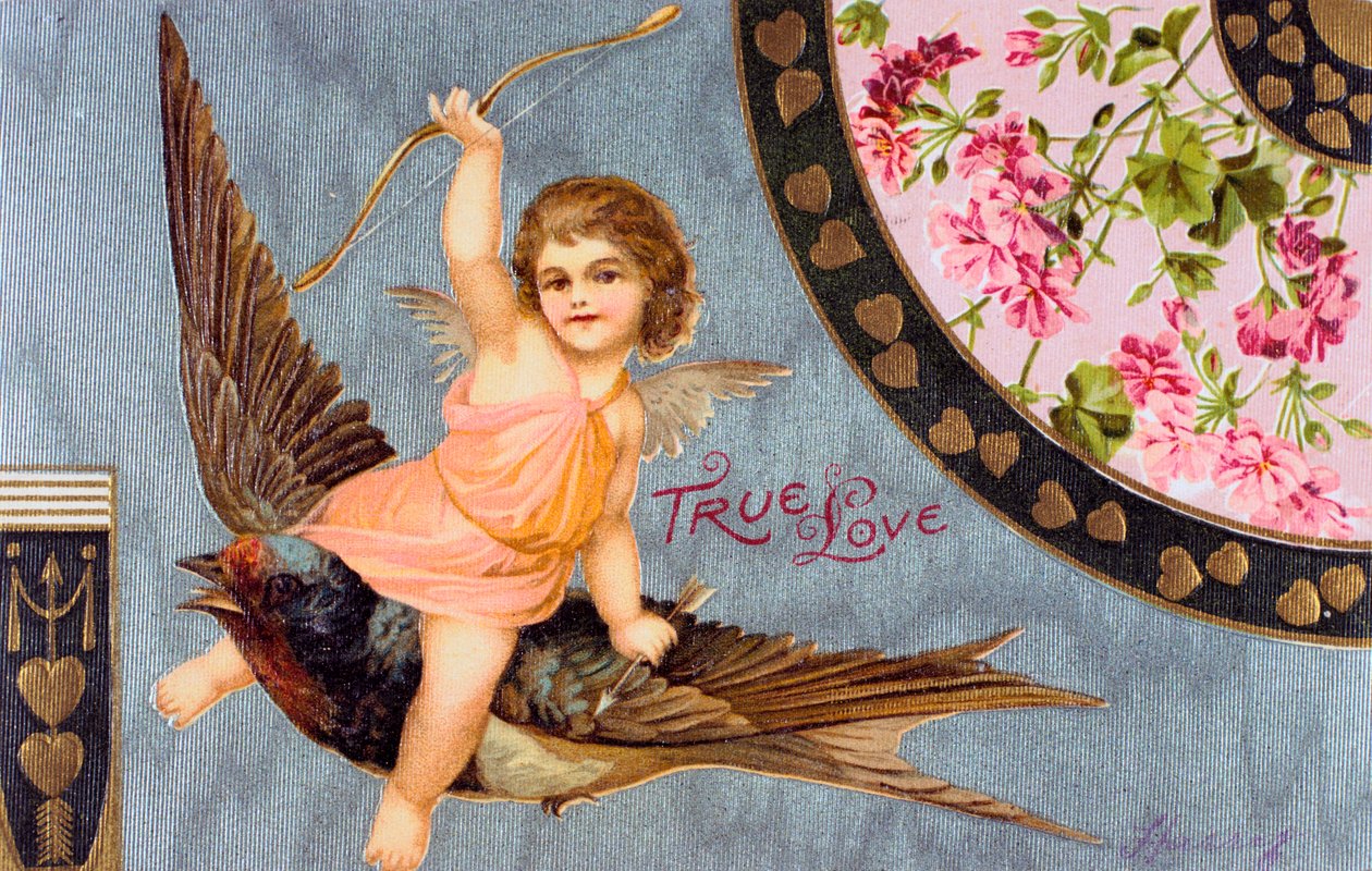 Amor verdadero, tarjeta de San Valentín americana, 1908 de Unbekannt