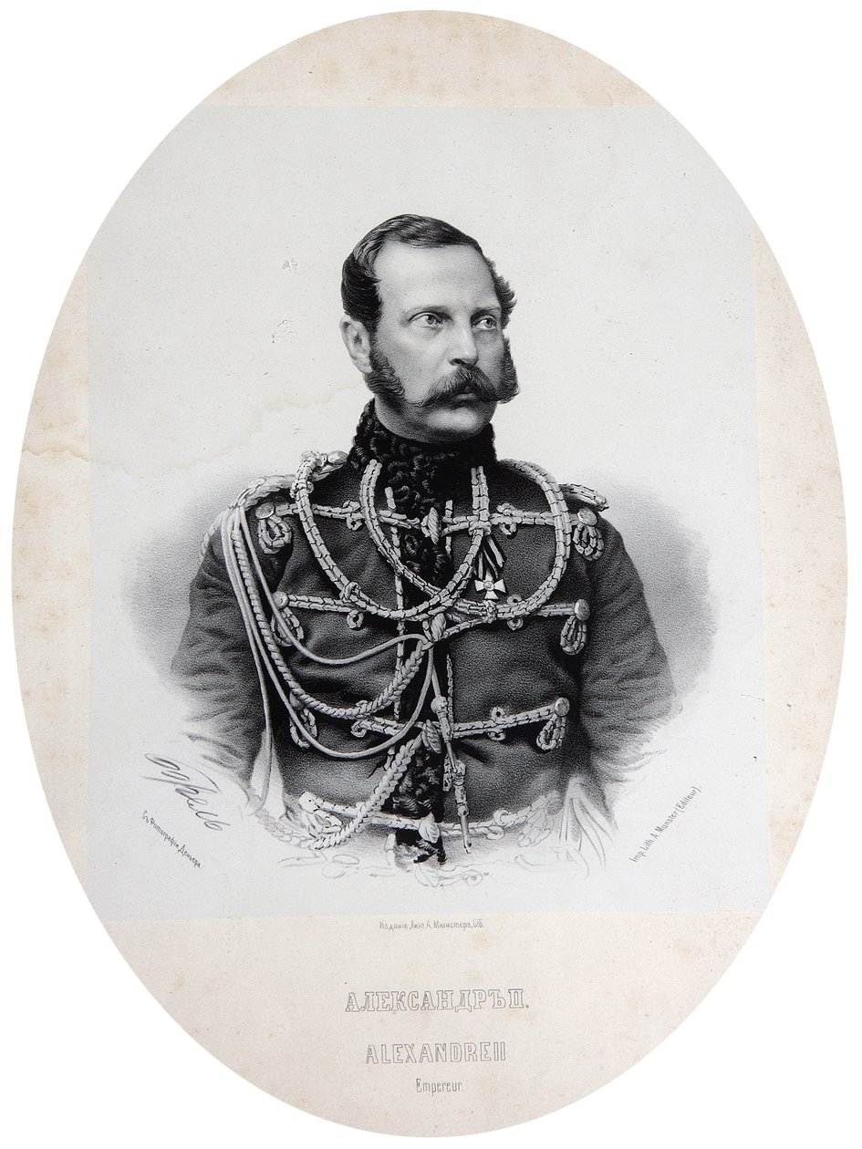 Zar Alejandro II de Rusia, 1860s de Unbekannt