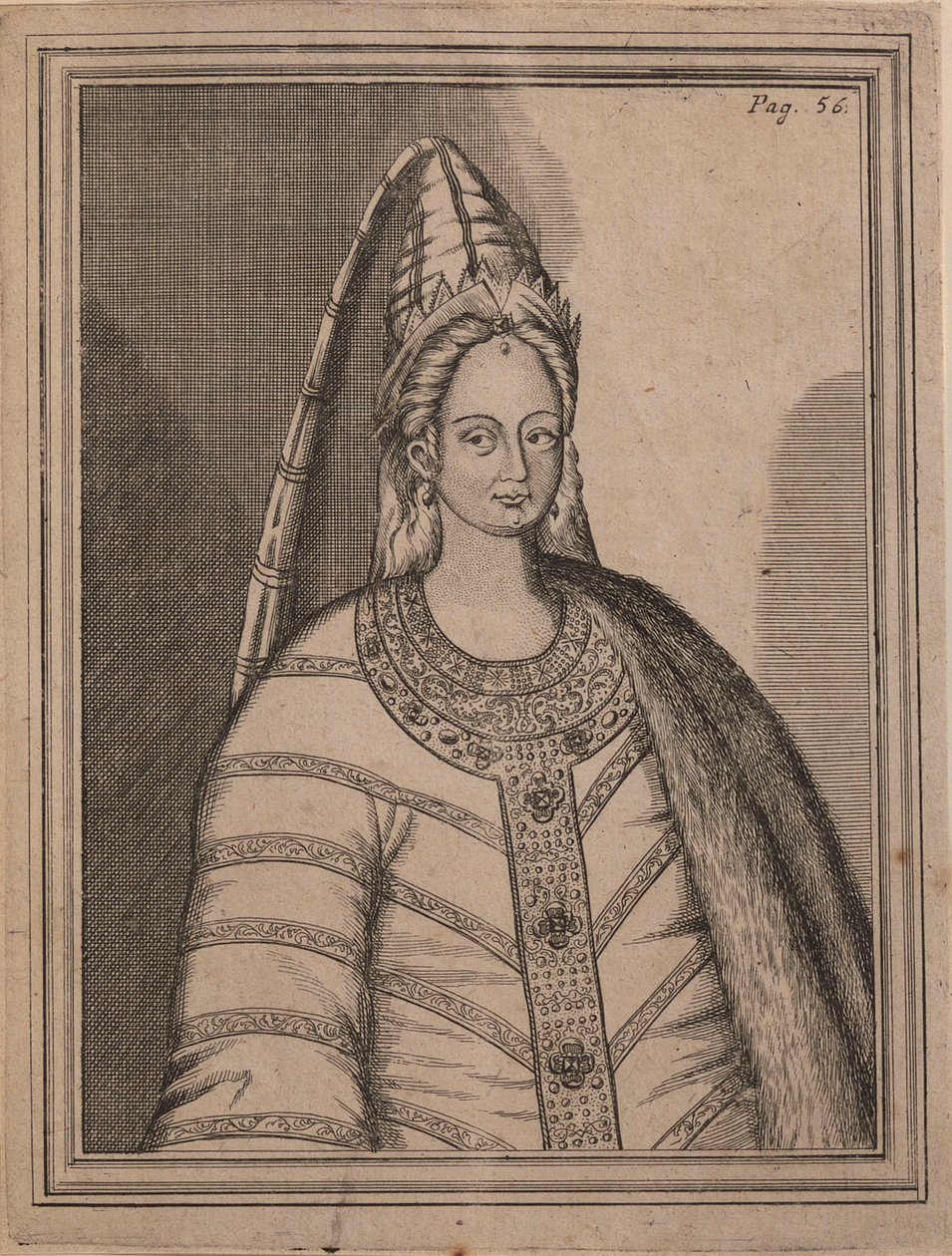 Zarina Irina Godunova, esposa del zar Feodor I de Rusia de Unbekannt