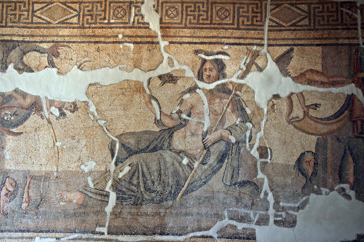 Turquía, Tetis entre los peces, mosaico de Iskenderum, Turquía de Unbekannt