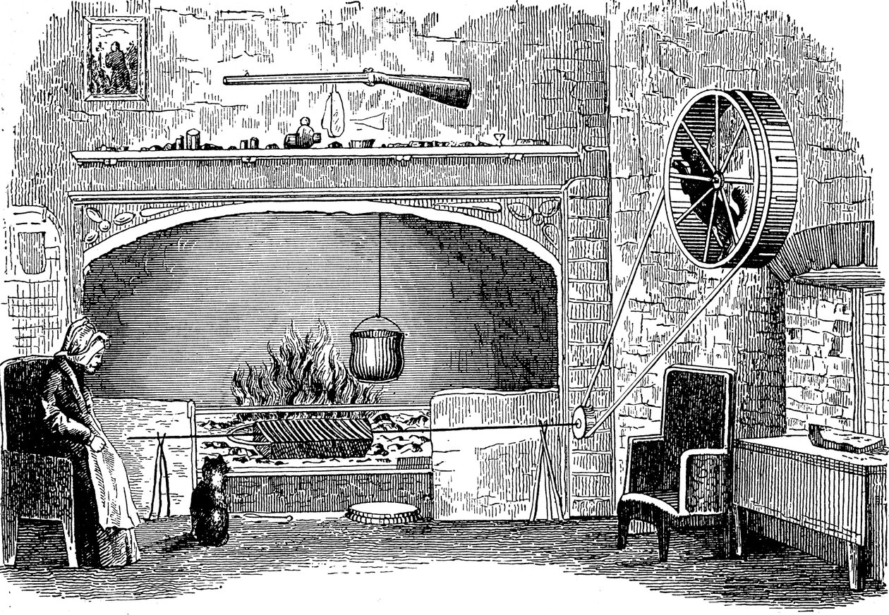 Perro de asador en el trabajo, c1880 de Unbekannt