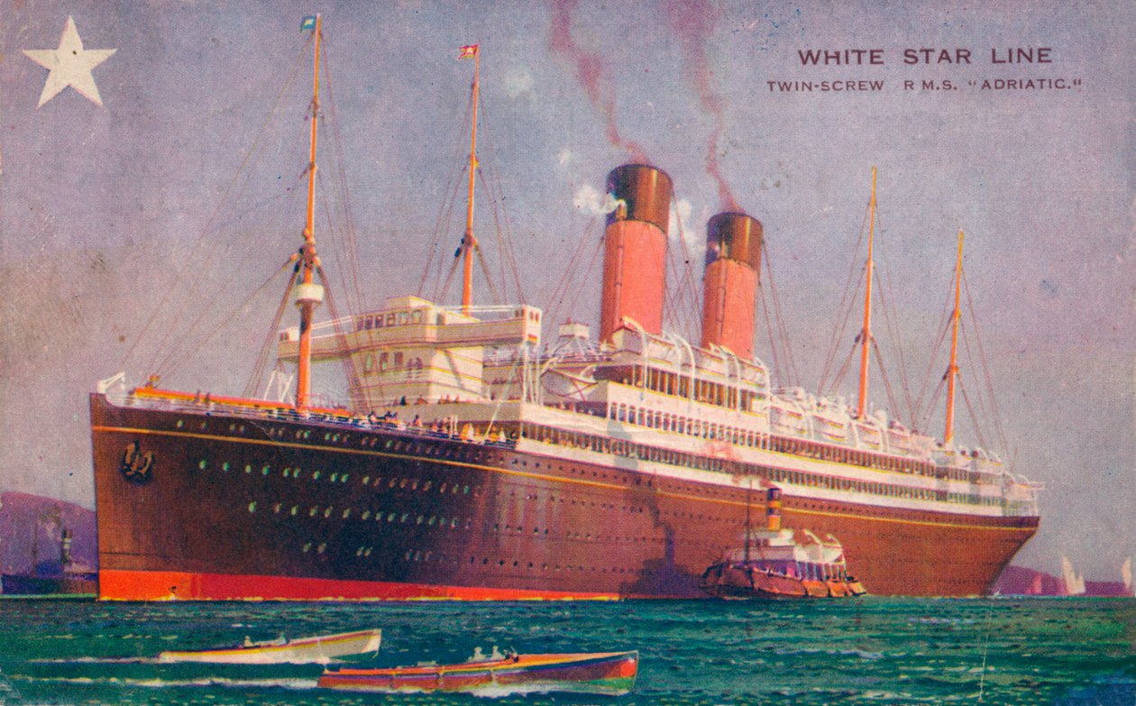 RMS Adriatic de doble hélice de la White Star Line, c1907 de Unbekannt