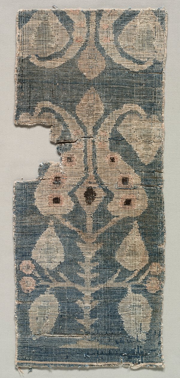 Fragmento de alfombra de dos caras, 1100s de Unbekannt