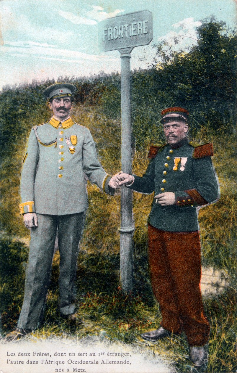 Dos hermanos en la frontera franco-alemana, siglo XX de Unbekannt
