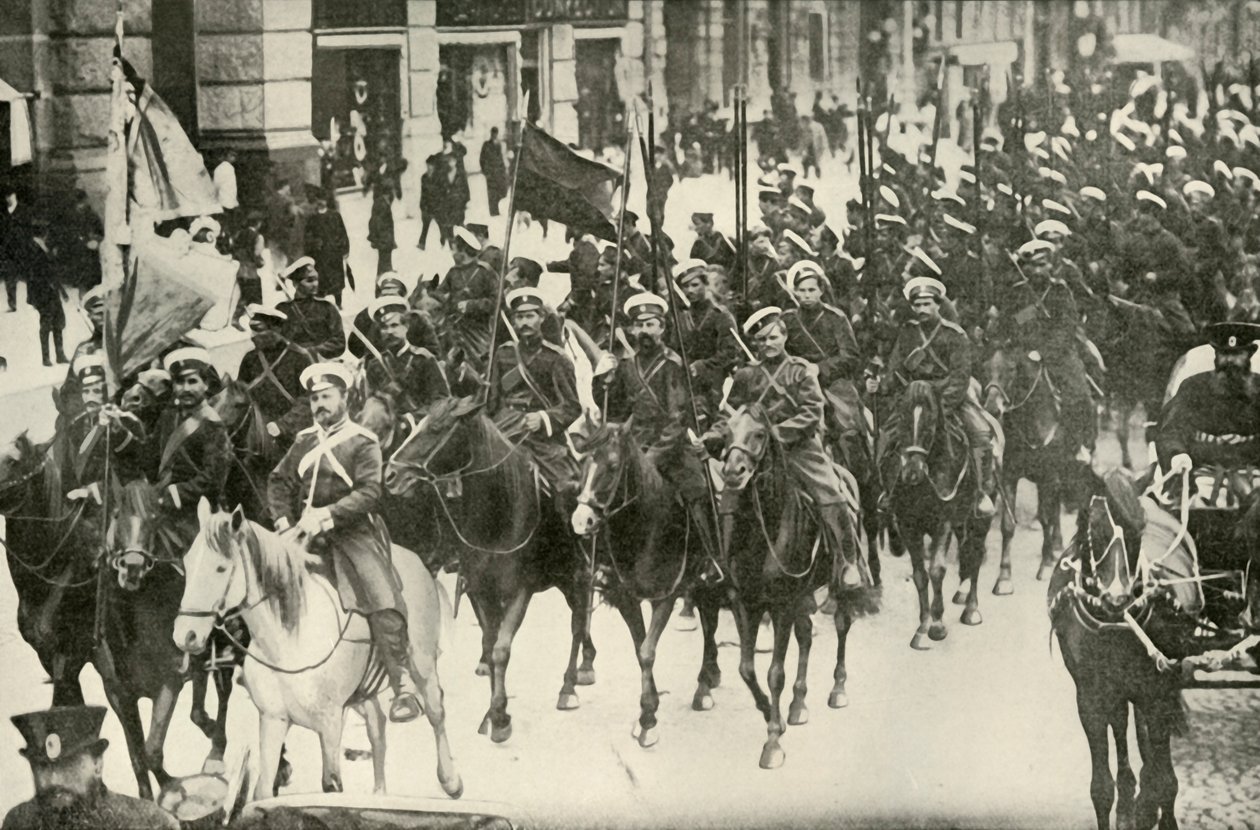 Tipos de la caballería rusa, 1919 de Unbekannt