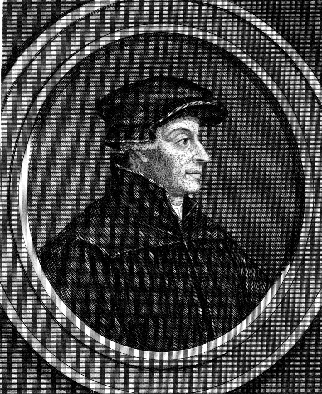 Ulrich Zwingli, divino de la Reforma Suiza, c1530 1851 de Unbekannt
