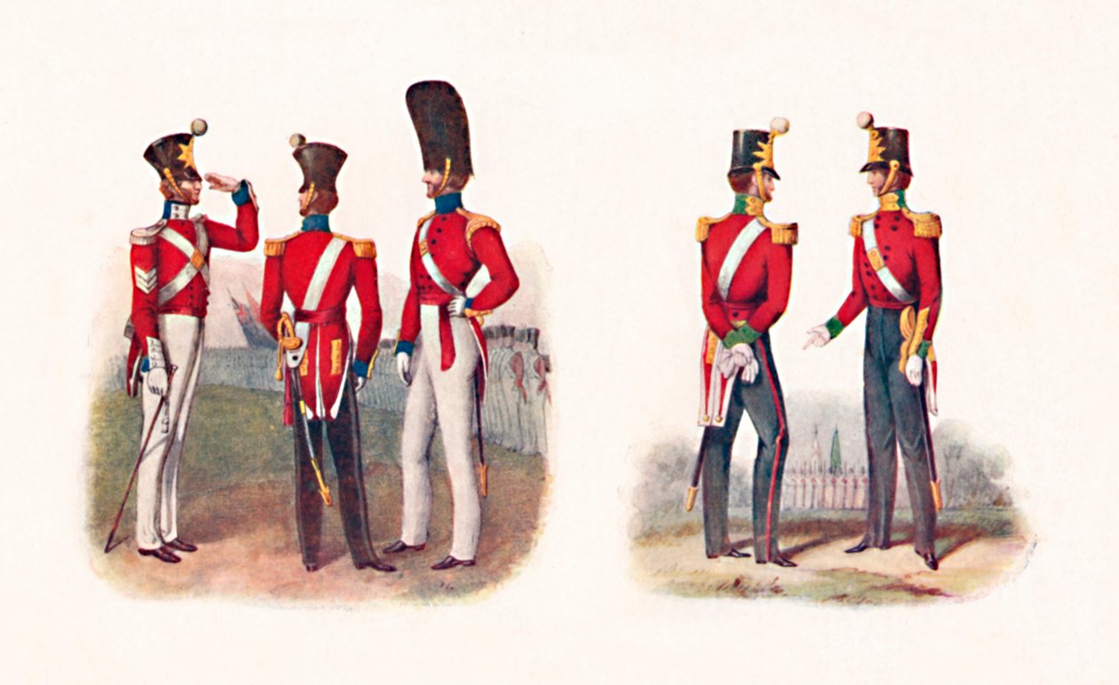 Uniformes del 86º Regimiento, 1842, y Regimiento, 1848 de Unbekannt