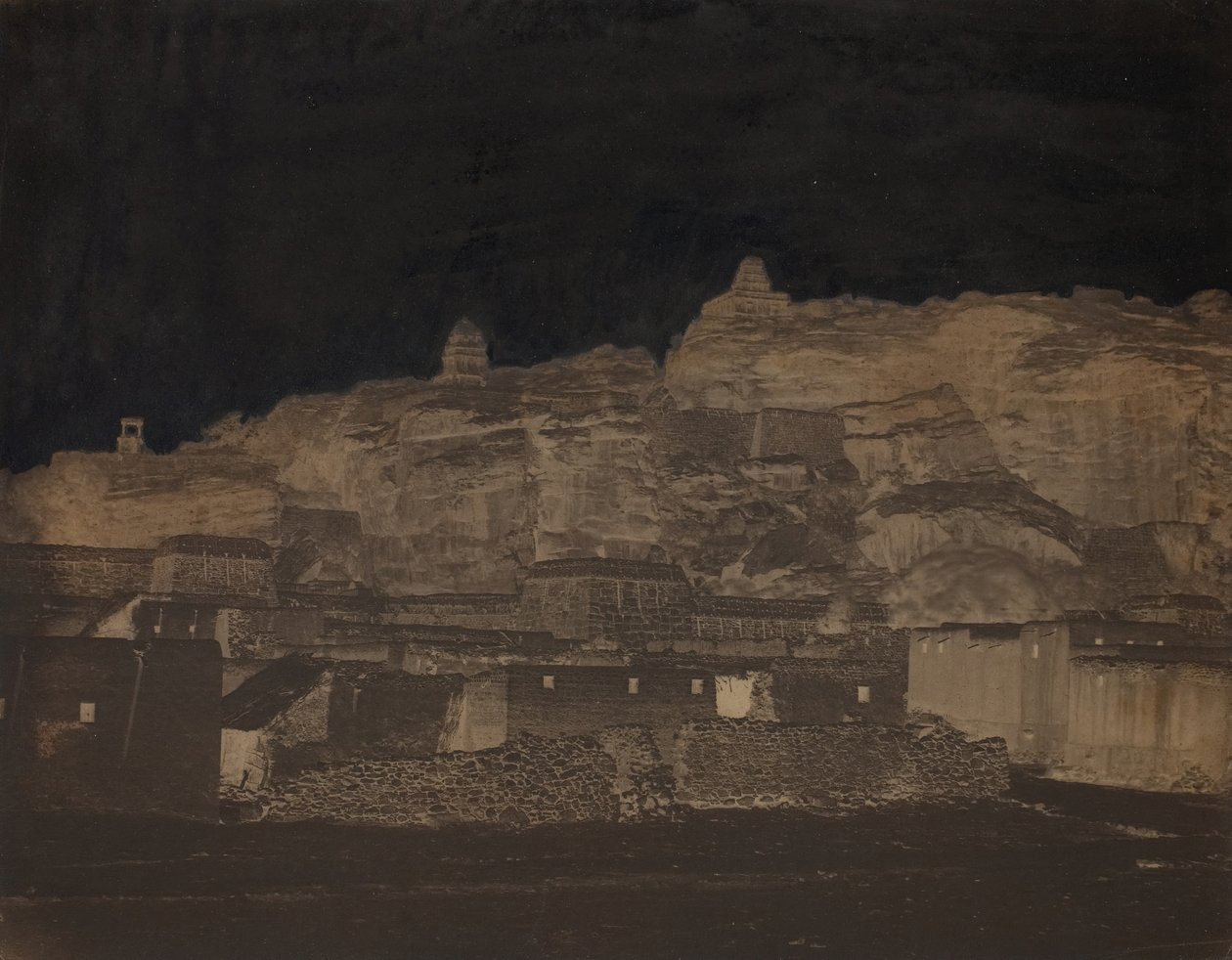 Sin título, [edificios, posiblemente un sitio arqueológico], 1860s de Unbekannt