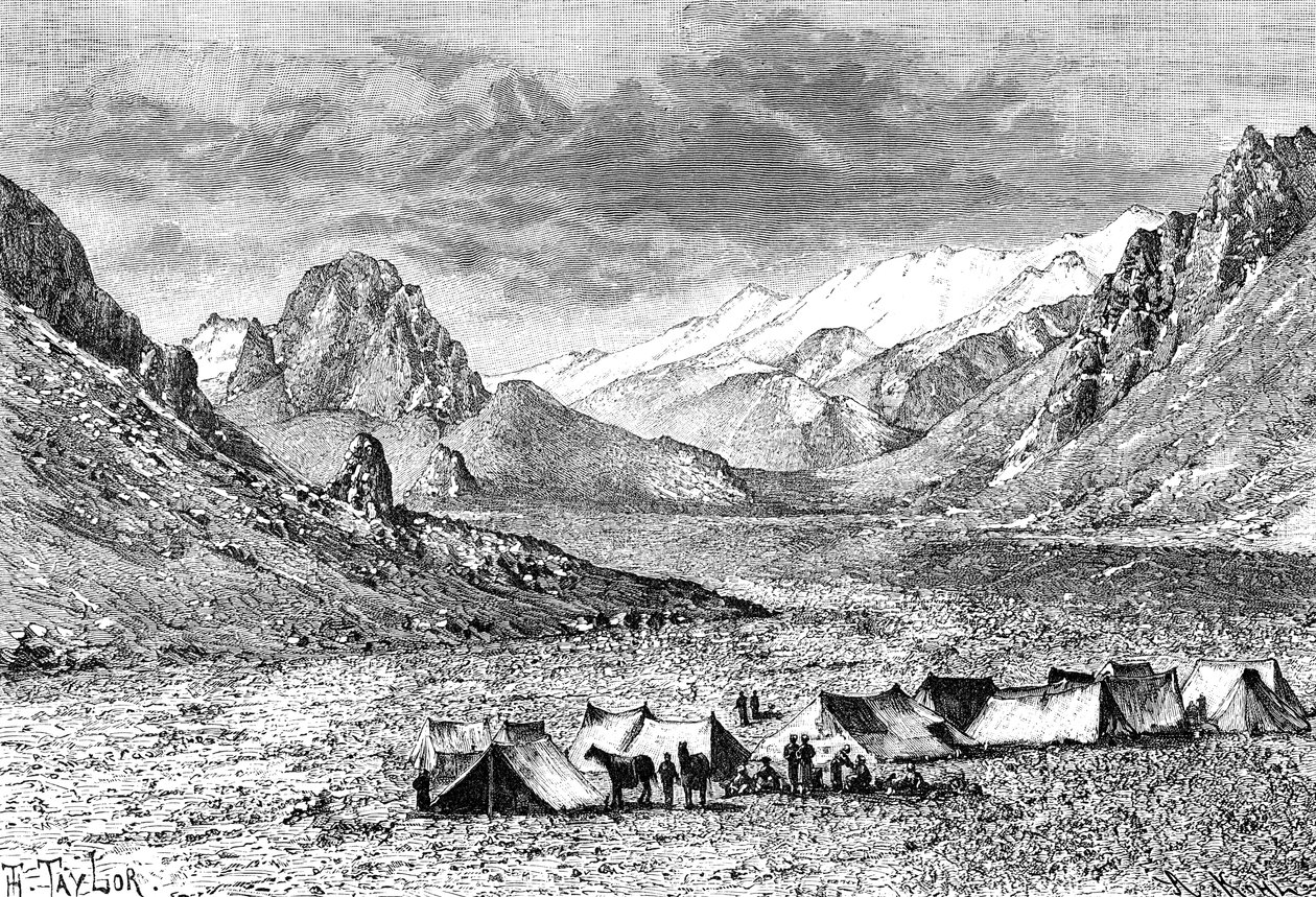 Valle superior de Kara-Kash, c1890 de Unbekannt