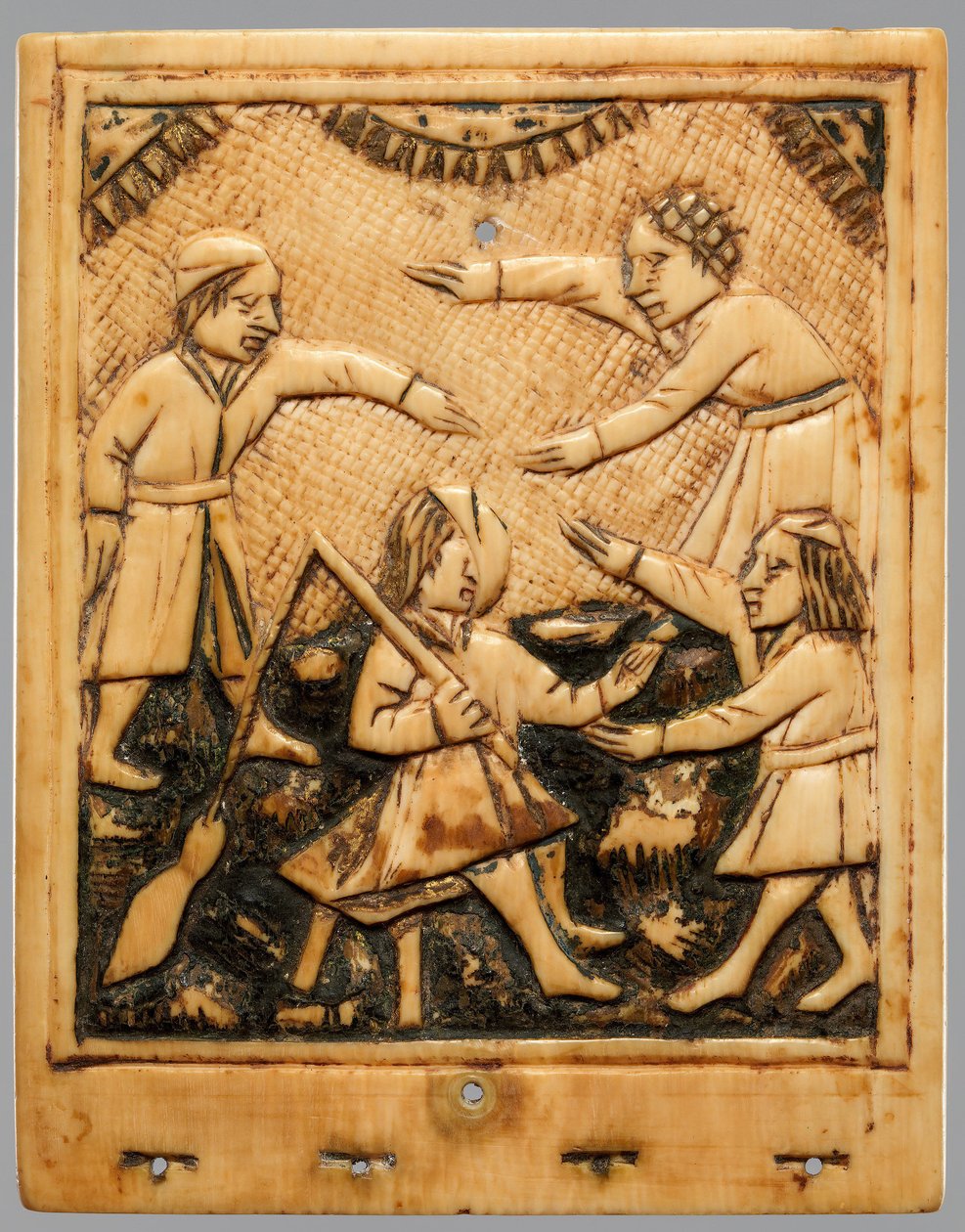 Hoja superior de reloj de sol, alemán, ca. 1500 de Unbekannt