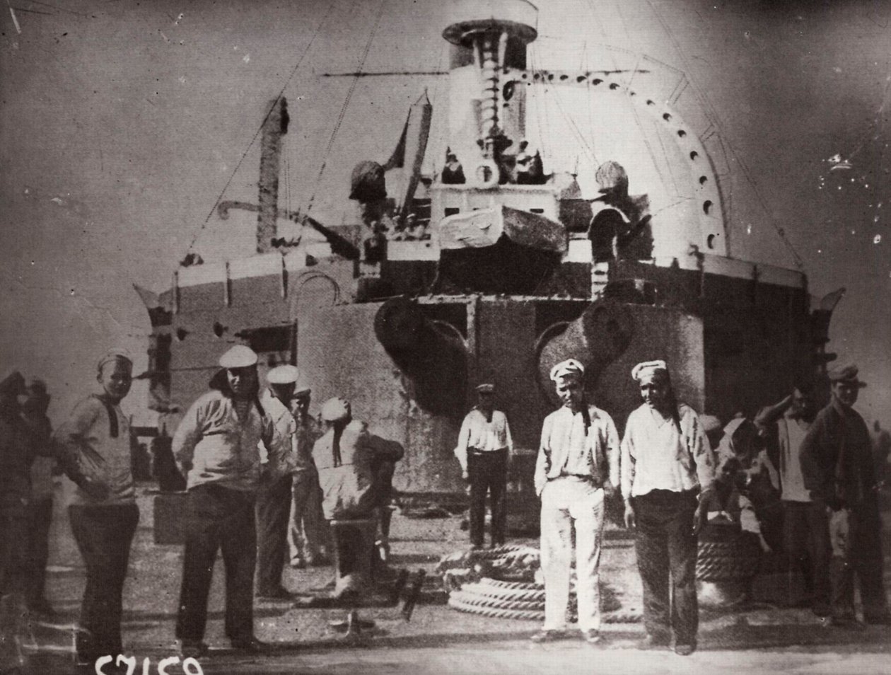 Levantamiento en el acorazado Potemkin, Constanza, Rumanía, 1905 de Unbekannt