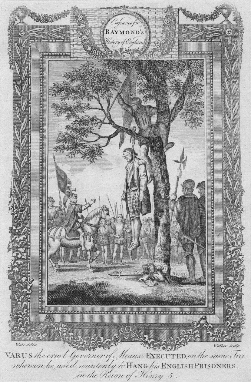 Varus, el cruel gobernador de Meaux ejecutado, 1787 de Unbekannt