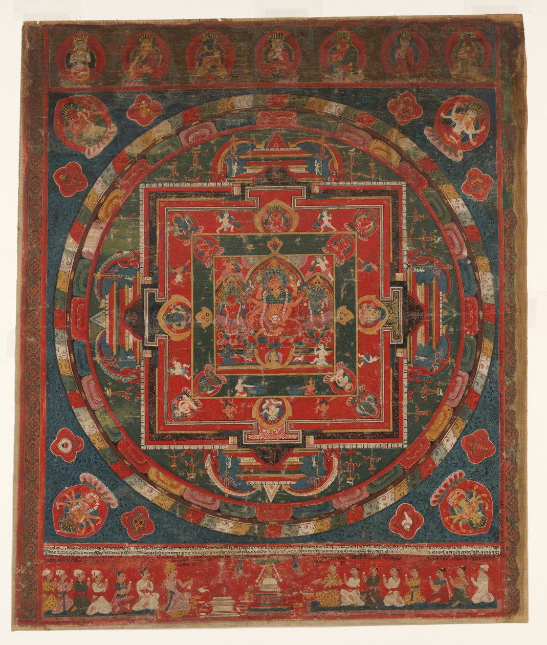 Vasudhara Mandala, fechado en 1777 Samvat 897 de Unbekannt