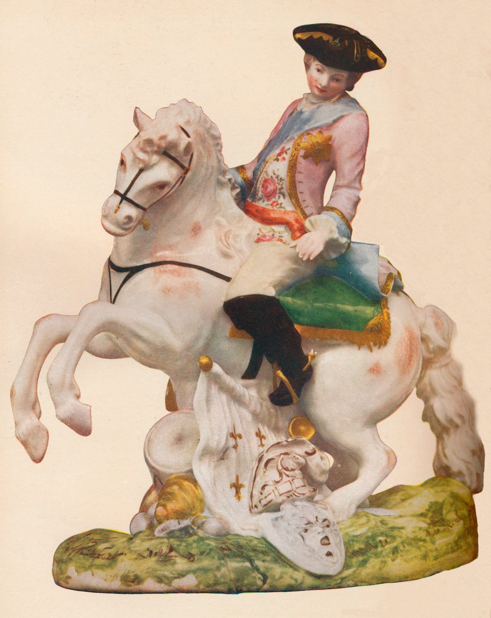Figura de porcelana de Vauxhall, probablemente representando a Fernando, Duque de Brunswick, c1755-60 de Unbekannt