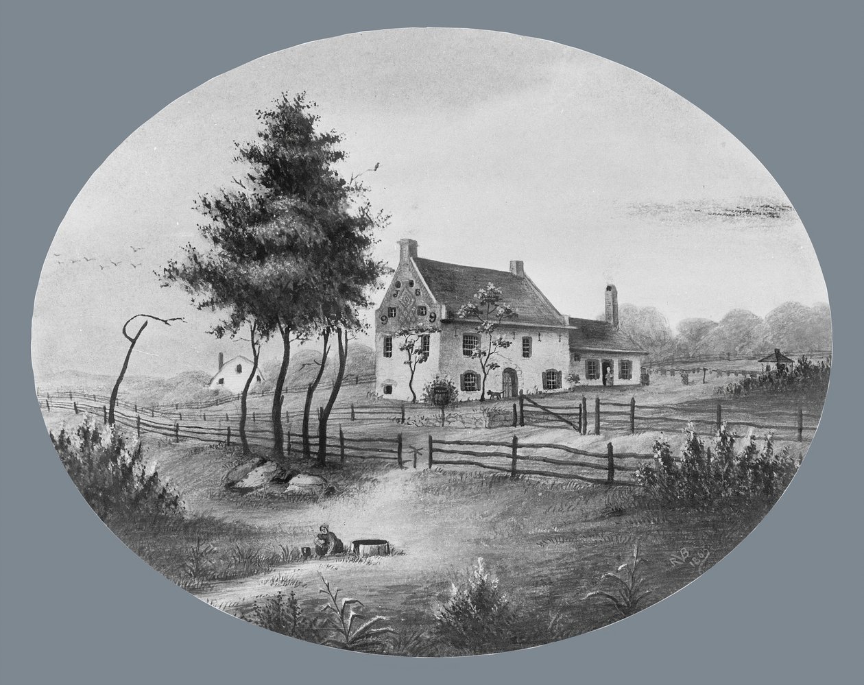 Casa Vechte en Gowannus, Brooklyn, Nueva York, 1865 de Unbekannt
