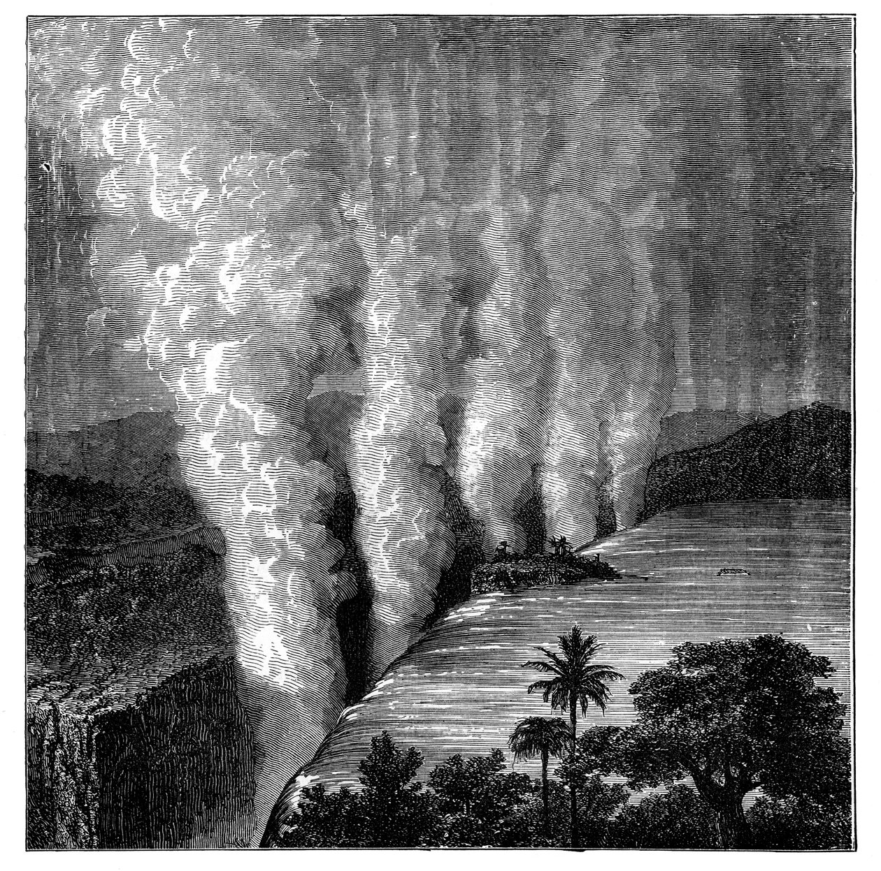 Cataratas Victoria en el Río Zambezi, África de Unbekannt