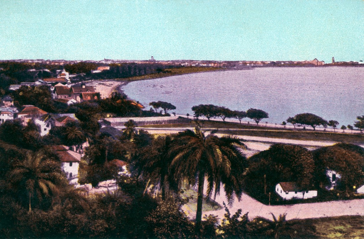 Vista desde Malabar Hill, Bombay, India, principios del siglo XX de Unbekannt