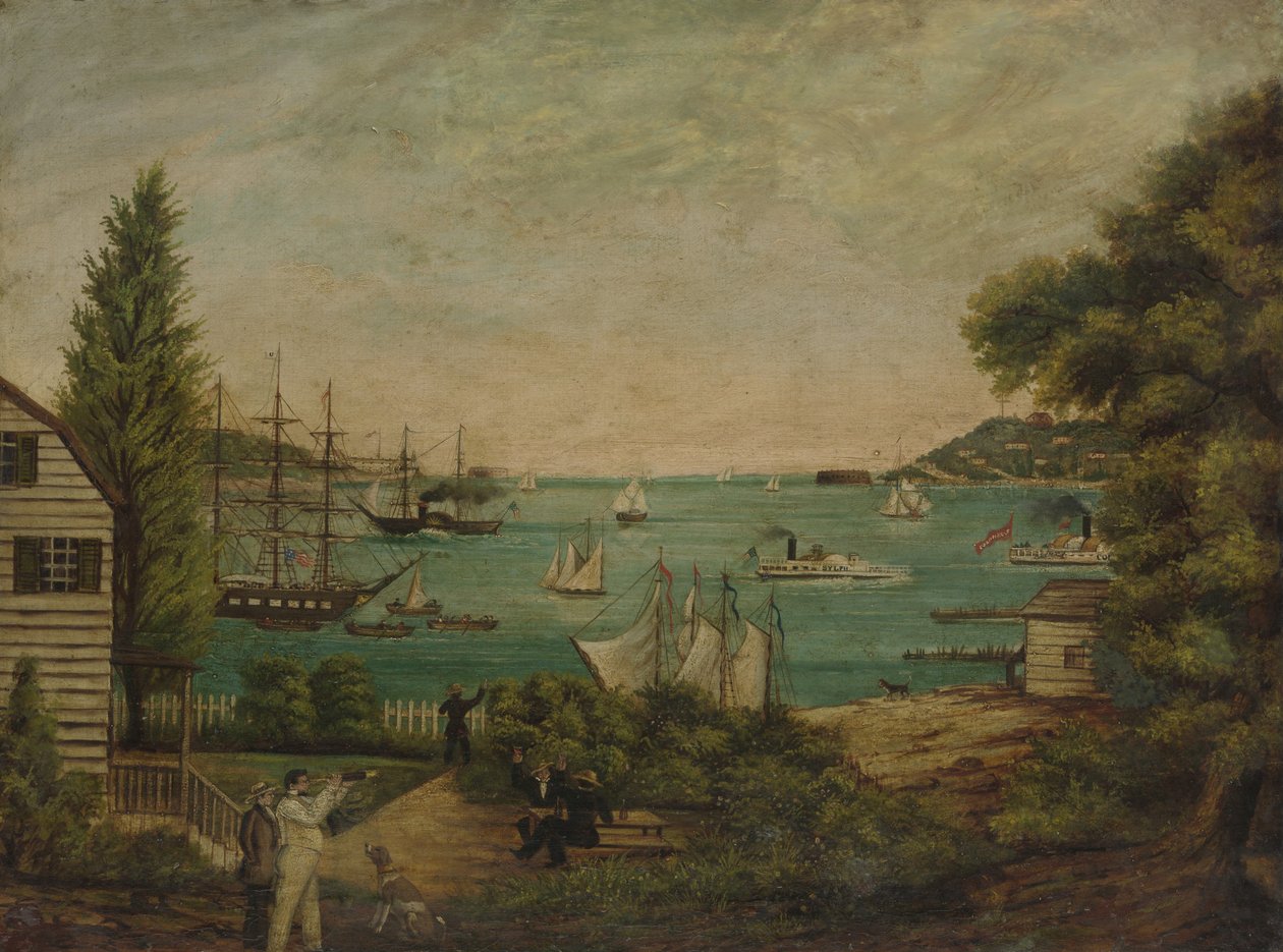 Vista desde Staten Island, ca. 1855 de Unbekannt