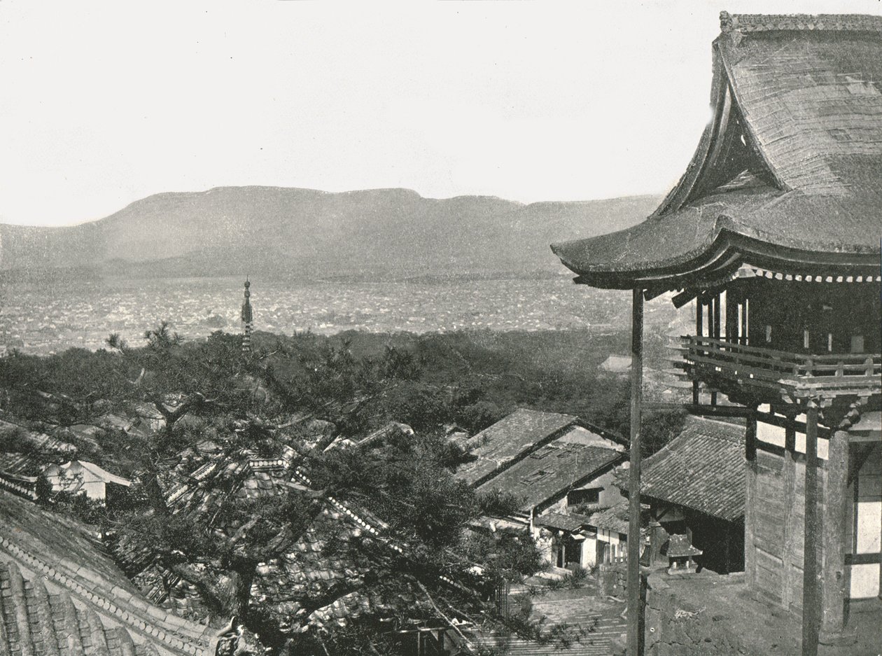 Vista desde las colinas, Kioto, Japón, 1895 de Unbekannt