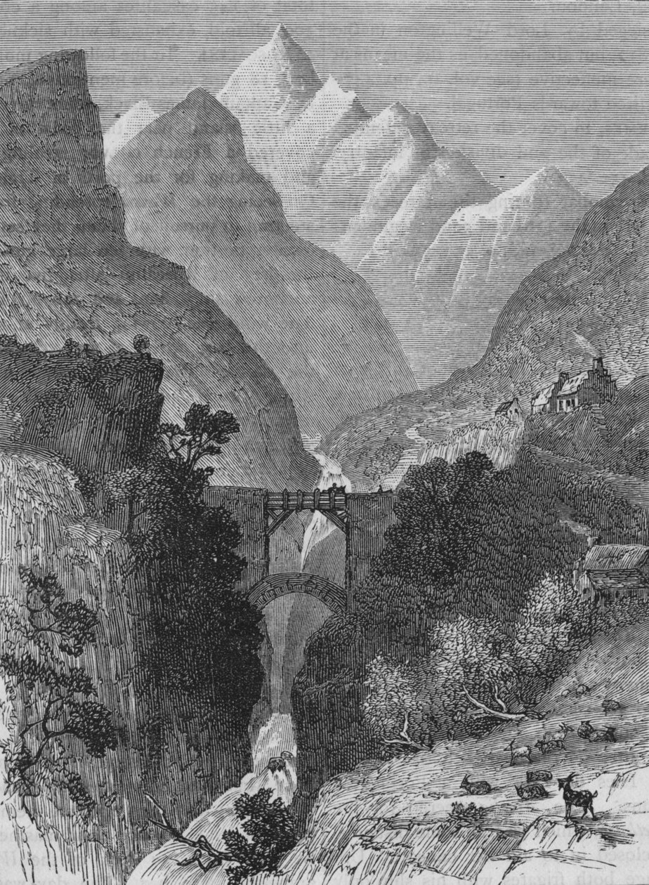 Vista en los Pirineos, c1880 de Unbekannt