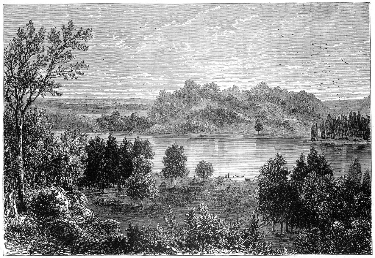 Vista en el valle del alto Mississippi, 1877 de Unbekannt