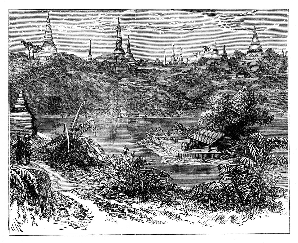 Vista cerca de Rangún, Birmania, c1888 de Unbekannt