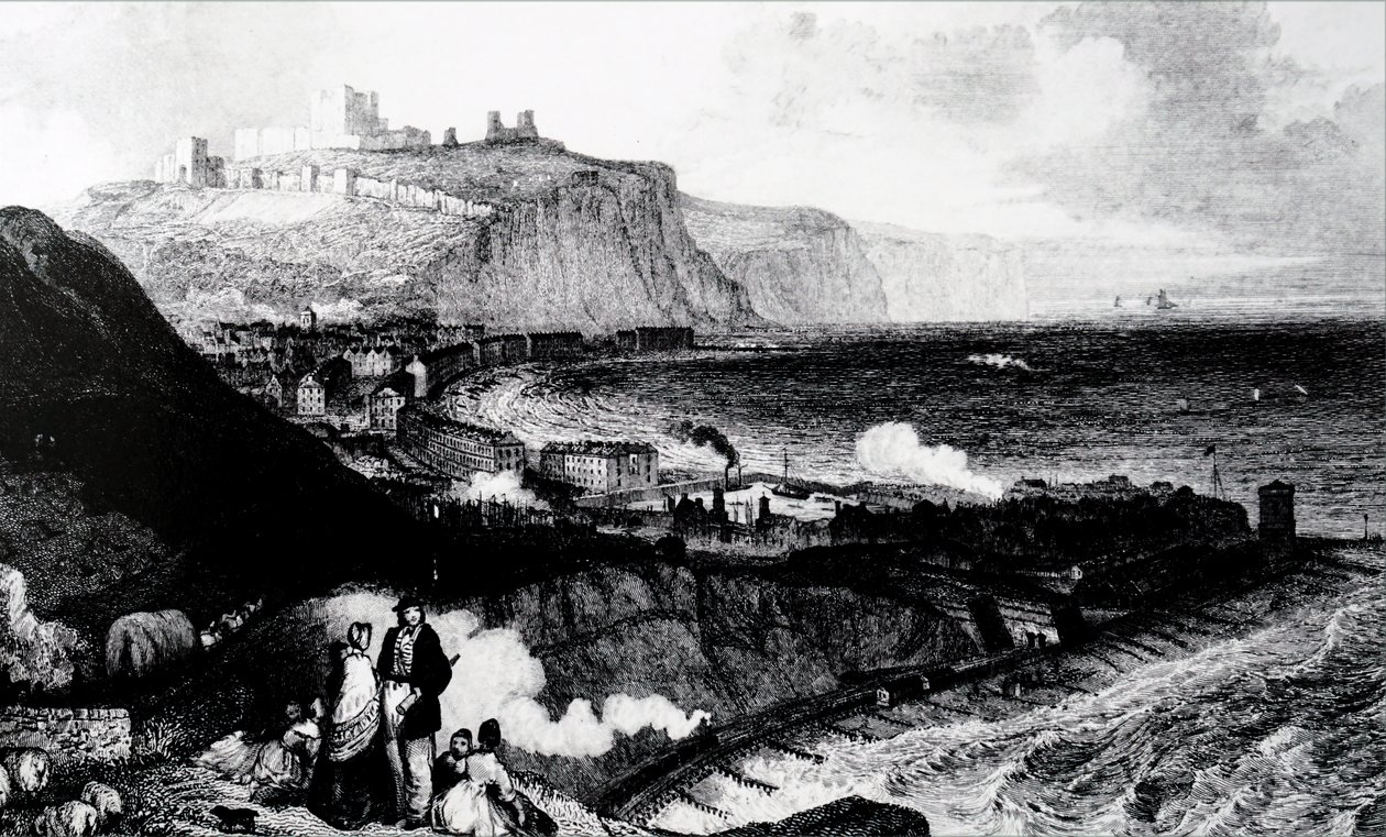 Vista de Dover desde el acantilado de Shakespeare de Unbekannt