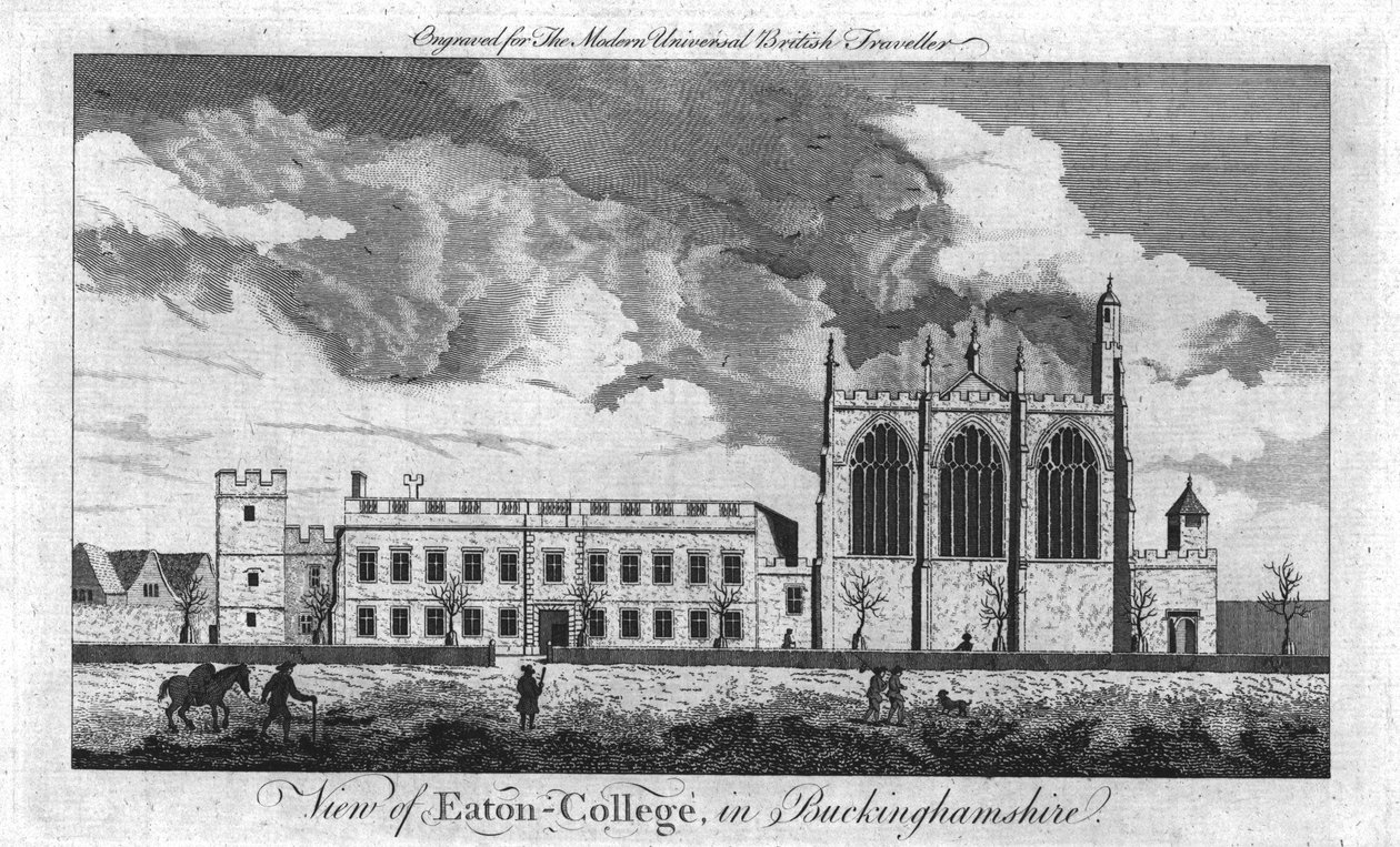 Vista de Eaton-College, en Buckinghamshire, c. 1779 de Unbekannt