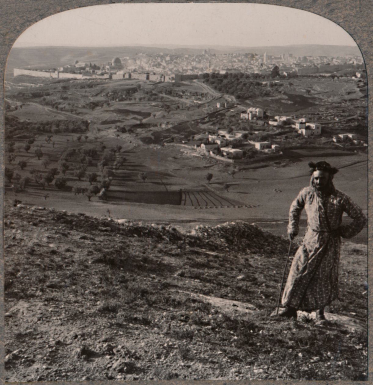 Vista de Jerusalén desde el Monte Scopus, c. 1900 de Unbekannt