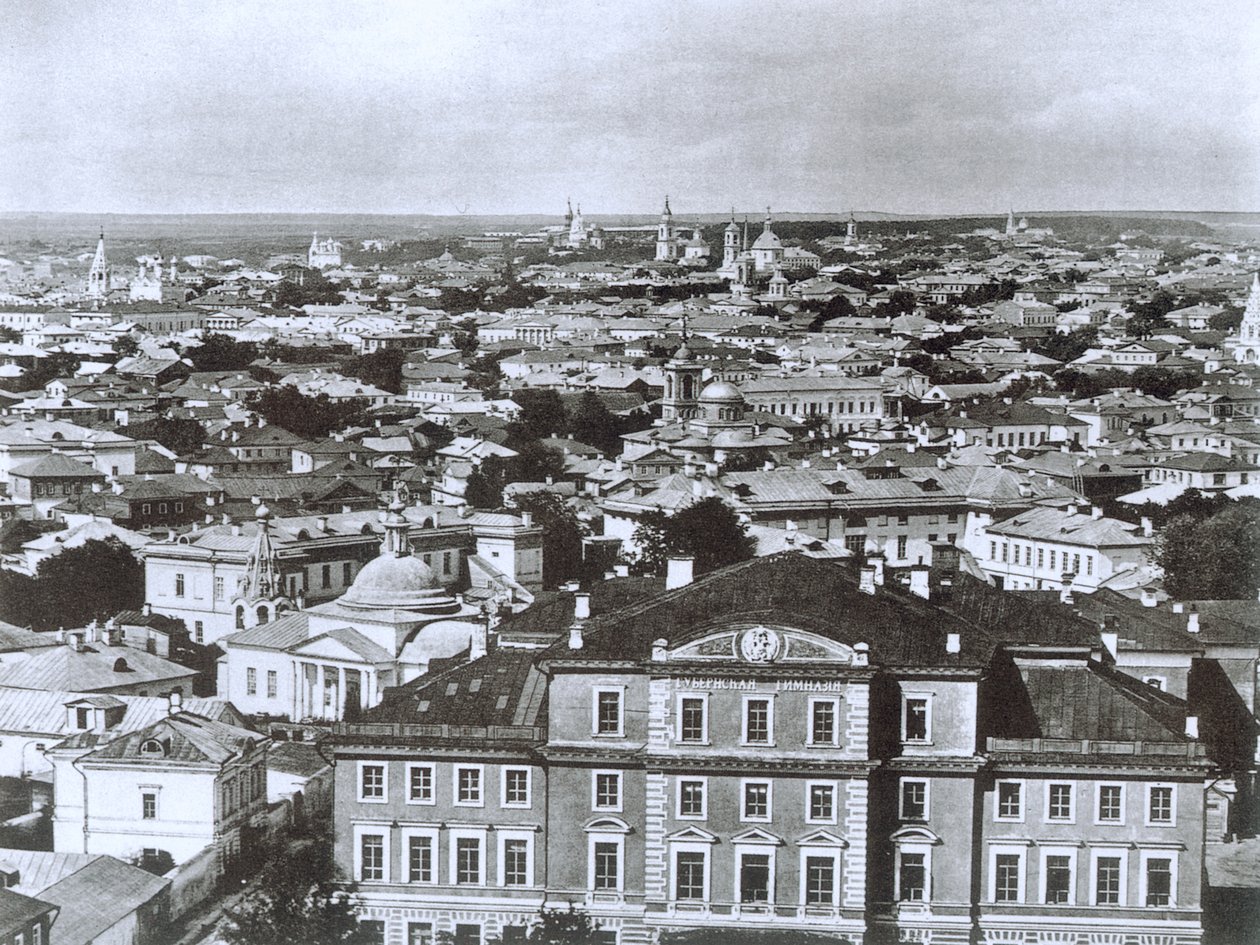 Vista de Moscú desde la Torre del Campanario de Iván el Grande, Rusia, 1884 de Unbekannt