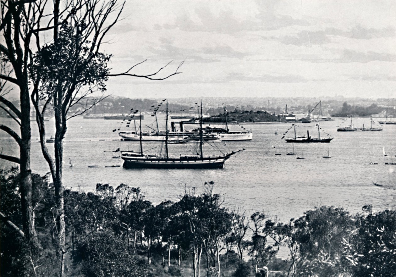 Vista del puerto de Sídney desde North Shore, No. 1, c1900 de Unbekannt