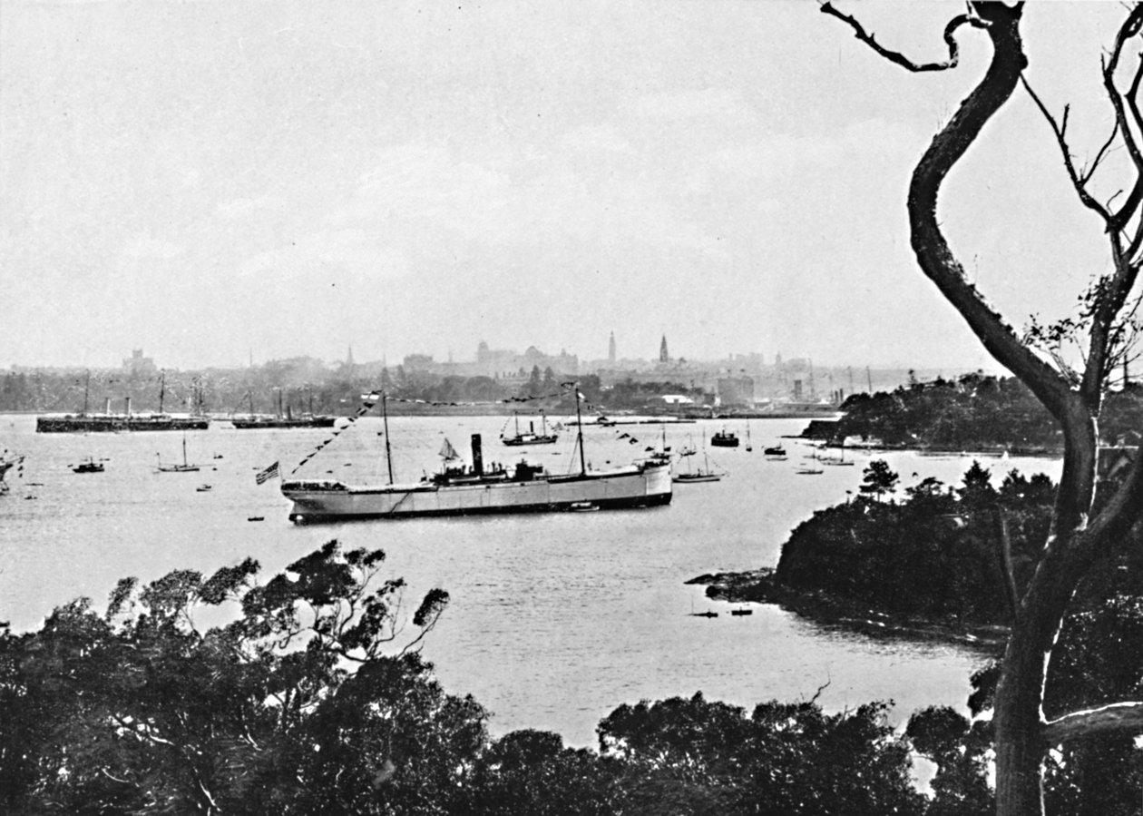 Vista del puerto de Sídney desde North Shore, No. 2, c1900 de Unbekannt