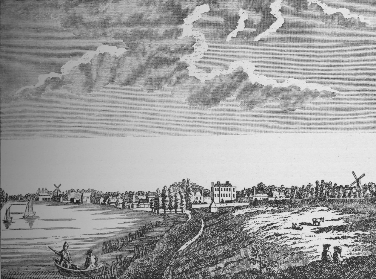 Vista de Wandsworth, Surrey, c1780 de Unbekannt