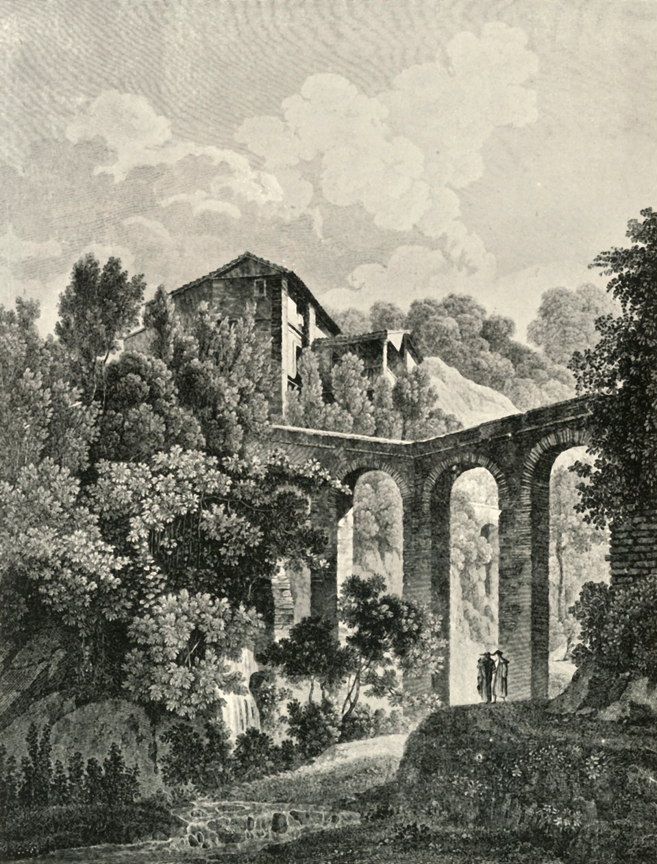Vista del Acueducto, cerca de la Alhambra, siglo XIX, 1907 de Unbekannt