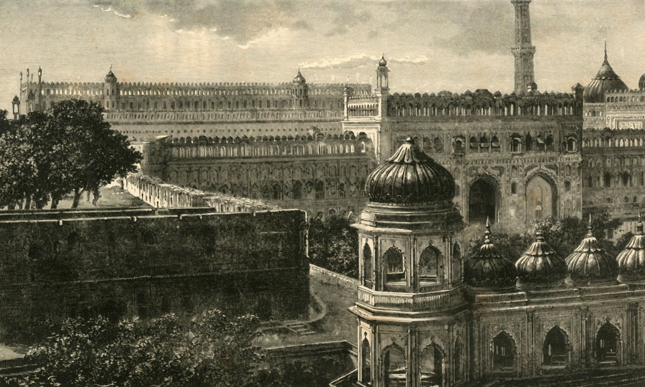 Vista del Gran Imambara, Lucknow, 1890 de Unbekannt