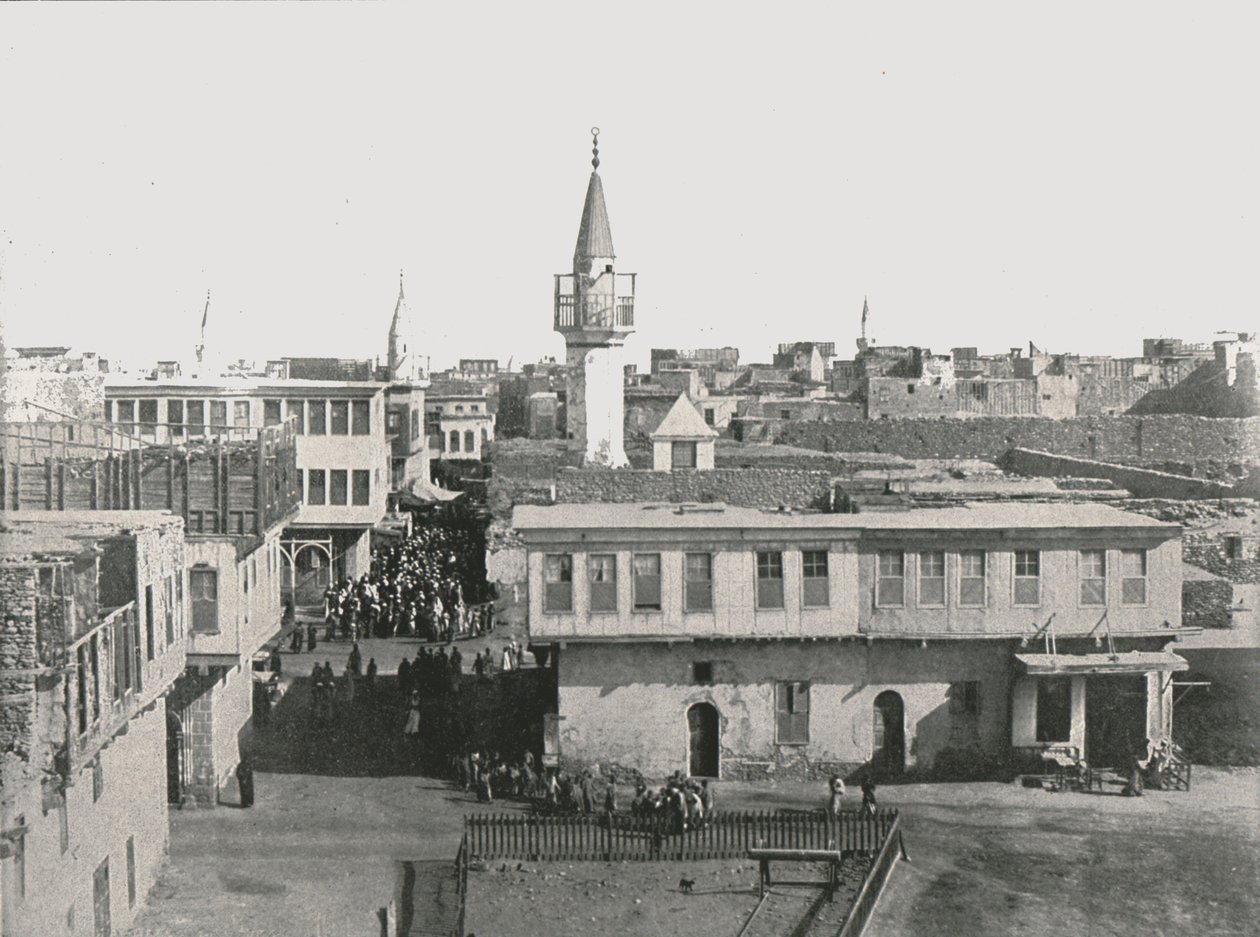 Vista del casco antiguo, Suez, Egipto, 1895 de Unbekannt