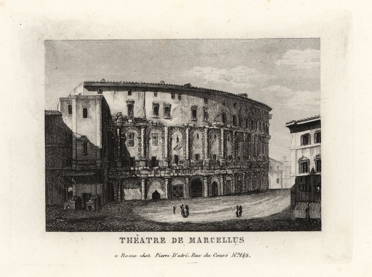 Vista del Teatro de Marcelo, Roma de Unbekannt