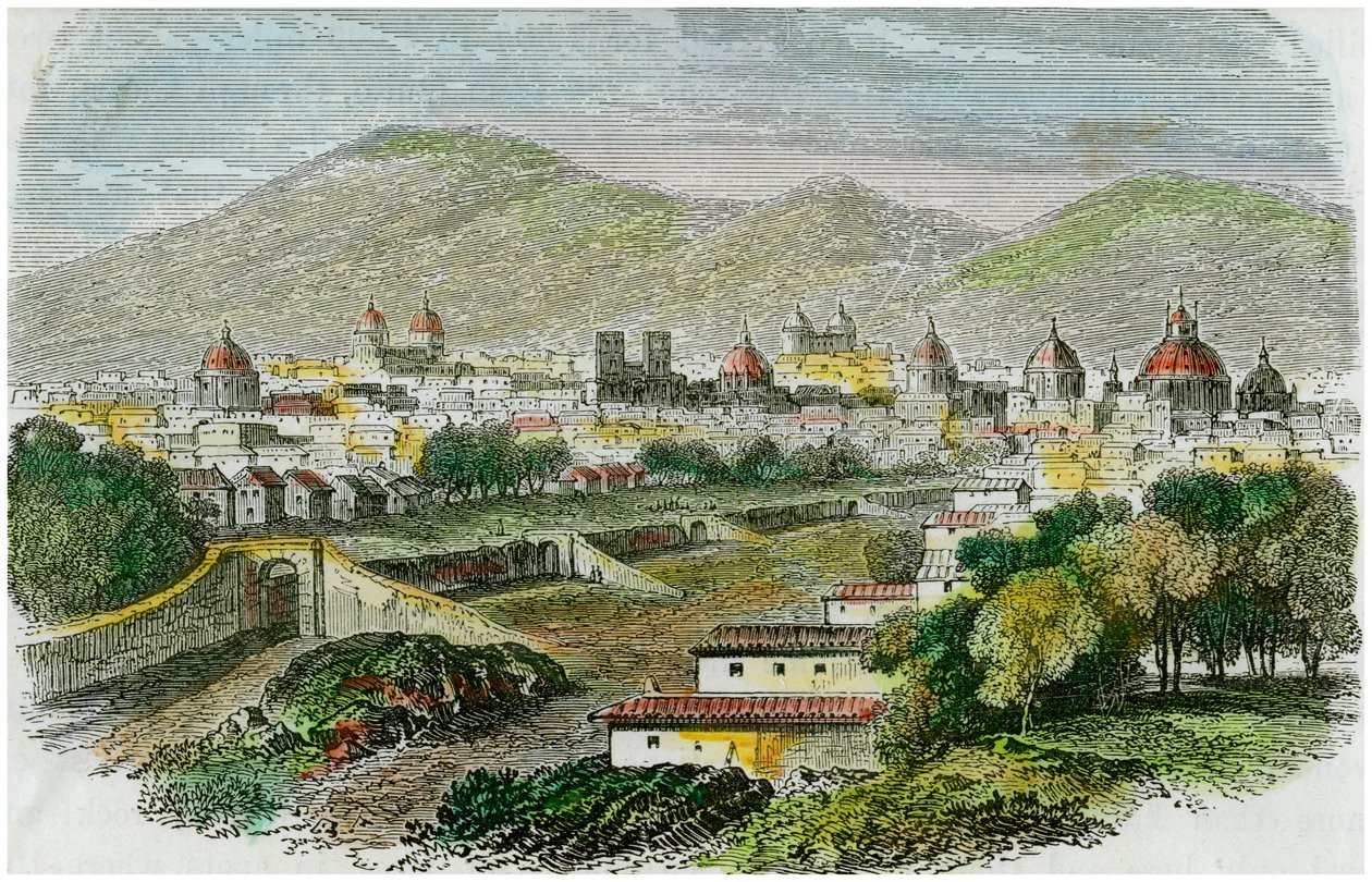 Vista de la ciudad de Cuzco, Perú, c1875 de Unbekannt