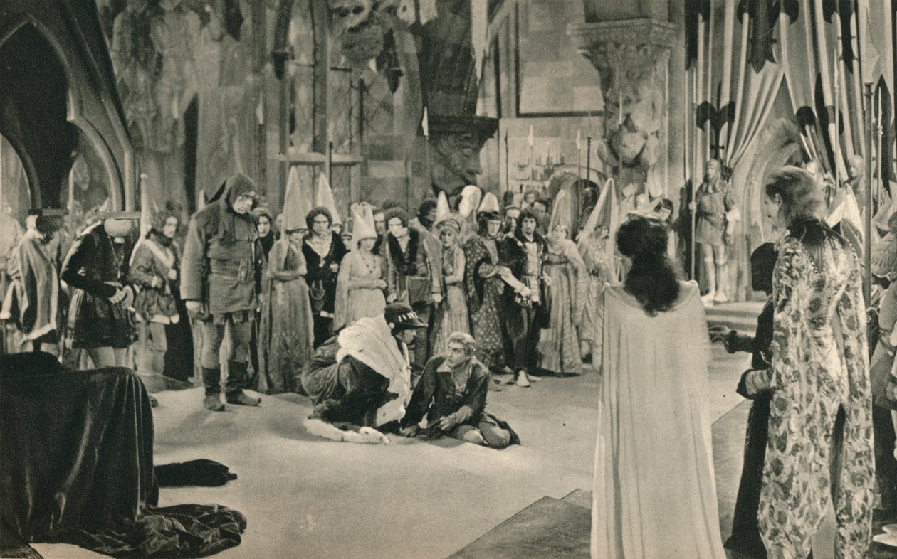 Villon John Barrymore amenazado de muerte por Luis XI, 1927 de Unbekannt