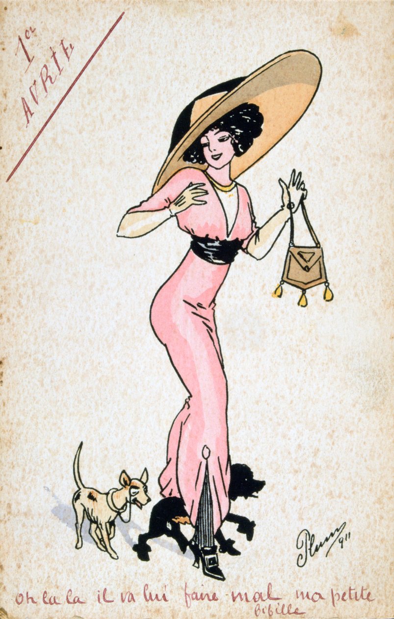 Postal vintage francesa, siglo XX de Unbekannt