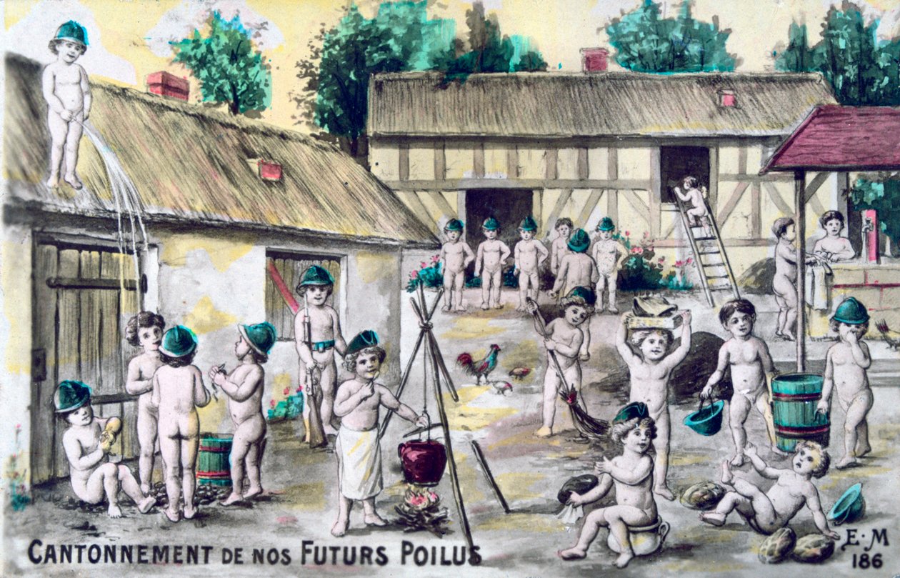Postal francesa vintage, c. 1900 de Unbekannt